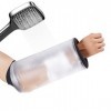 Fousenuk Housse de Douche, Protection étanche Réutilisable pour Avant-bras et Coude, Bras de Couverture de Douche pour Garder