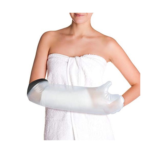 Housse de protection étanche pour bras de douche et de bain, bandage imperméable et réutilisable pour garder les plaies et le