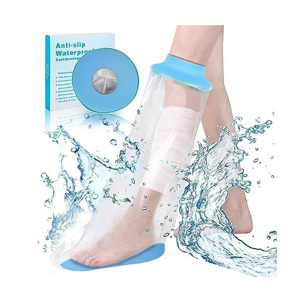 SUPERNIGHT Housse imperméable pour douche – Bandage de protection étanche pour la main, le coude et le poignet – Manchon réut