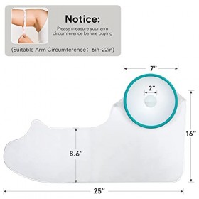 DOACT Protège Platre Protection Étanche pour Bras Longue Adulte, Protection Étanche pour Platre, Protection Impermeable pour 