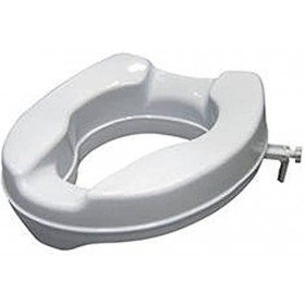 W.w.o. 1004 Siège de toilettes réglable, élévateur, 15 cm de hauteur, blanc, unisexe