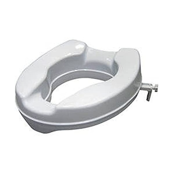 W.w.o. 1004 Siège de toilettes réglable, élévateur, 15 cm de hauteur, blanc, unisexe