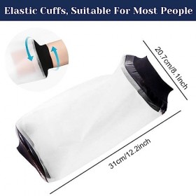 Housse de Douche, Protège Platre Protection Étanche pour Plâtre, Housse De Bras Étanche, Bras de Couverture de Douche pour Ga