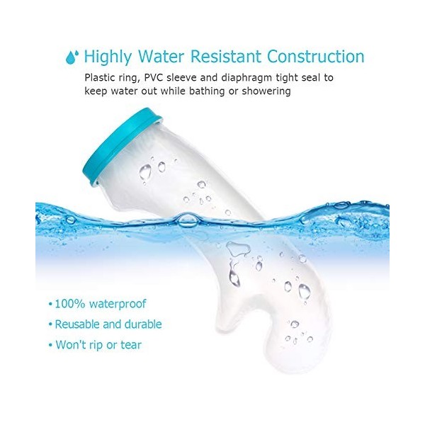 DOACT Protège Platre Protection Étanche pour Bras Enfant, Protection Étanche pour Platre, Protection Impermeable pour Douche 