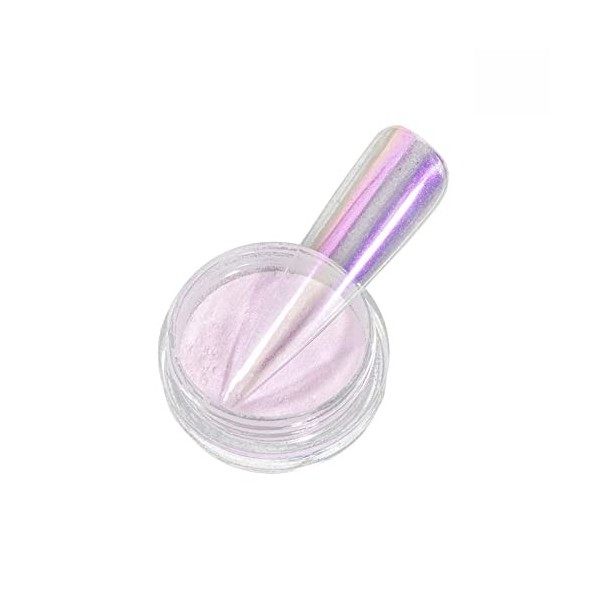 Effet Sucre Ongle Poudre de néon pour ongles Couleur de poudre arc-en- Poudre transparente de glace Poudre de Poudre de miroi