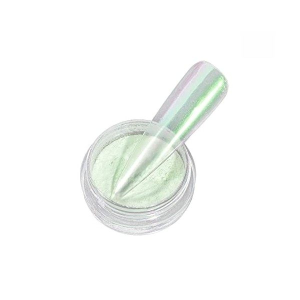 Poudre de néon pour ongles Couleur de poudre arc-en- Poudre transparente de glace Poudre de Poudre de miroir super flash Conv