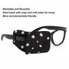 Lazy Eye Glass Cover, un Pansement en Verre Lavable contre le Stress pour les Enfants Fond noir pour enfants 