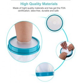 Aoutecen Protecteur de Bandage de Bras, Anti-Fuite, Extensible, réutilisable, pour Bras, adapté à la Peau pour la Douche pour