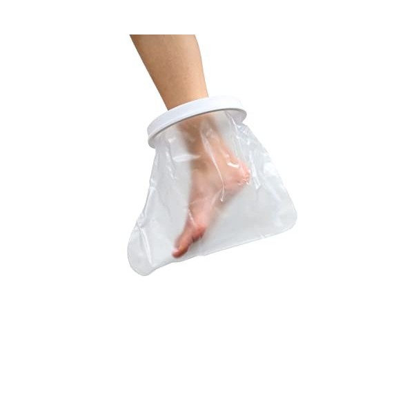 Firstar Protection imperméable pour les pieds - Protection pour bandages, plâtre, plaies, éruptions cutanées, brûlures, bless