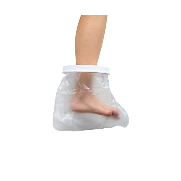 Firstar Protection imperméable pour les pieds - Protection pour bandages, plâtre, plaies, éruptions cutanées, brûlures, bless