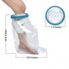 Protège-bandage pour jambes courtes et imperméables pour adulte conçu pour protéger les pansements et les blessures pendant l