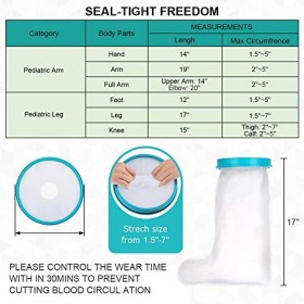 Couvre-Pieds pour Enfants pour la Douche, Bandage Imperméable pour la Jambe pour le Bain avec Protection Légère et étanche, P