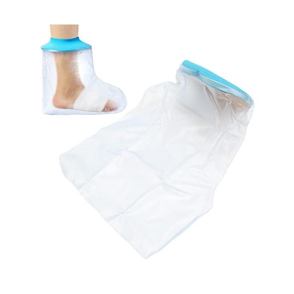 Couvre-pieds Imperméables, Couvre-pieds Imperméables pour Douche, Protecteur de Bandage de Bain Réutilisable à étanchéité éta