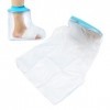 Couvre-pieds Imperméables, Couvre-pieds Imperméables pour Douche, Protecteur de Bandage de Bain Réutilisable à étanchéité éta