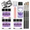 Crystal Nail Acrylic Set Liquid Tools 30ml Kit Color 3 Poudre Ongles Accessoires Coupe Cuticules A, One Size 