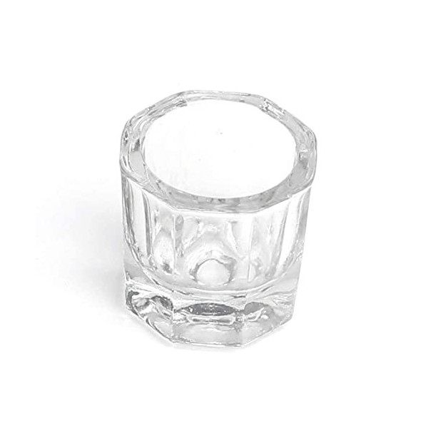 BAILIY D8I2 C Conteneur en verre acrylique pour poudre liquide à ongles