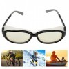 Naroote Lunettes de sécurité, Verres Jaunes Clairs Durables TR90 Anti-buée Salive Lunettes de Soleil de Cyclisme pour la Cond