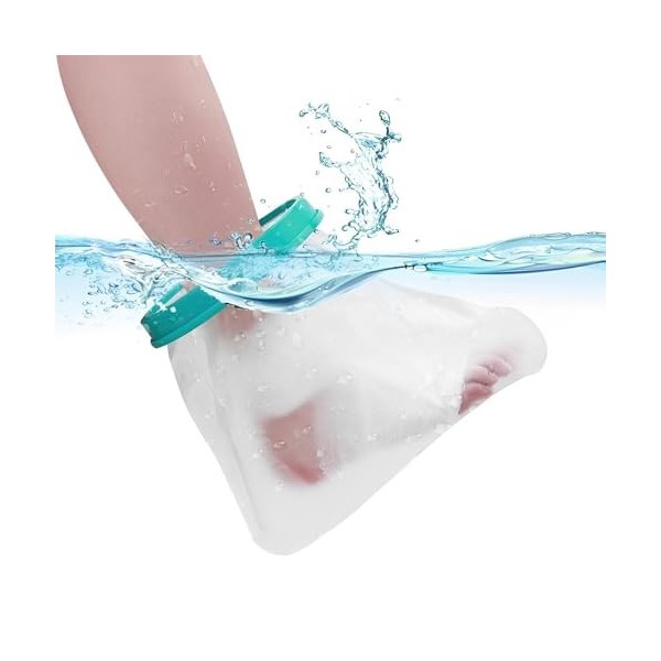 MORJCG Couvre-pied imperméable pour la douche, couvre-pieds pour la douche, couvre-pieds imperméable pour la natation, protec