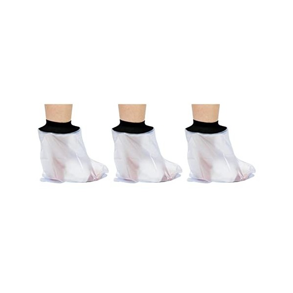 IGUATU Lot de 3 protections étanches pour pieds de douche pour adulte