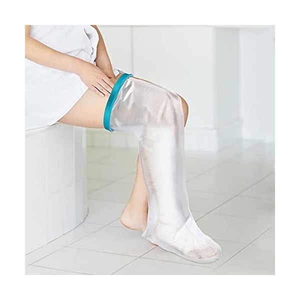 Housse Imperméable pour Jambe de Douche et Bain, Housses de Protection pour Jambe de Douche, Leggings de Protection de Bain, 