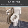 Cadres de sécurité pour WC toilettes, Armature de toilettes ajustable en hauteur pour toilette avec accoudoir