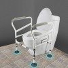 Cadre de Sécurité pour Toilettes, Accoudoirs de Toilettes, Barre WC pour Handicapé, Sadapte à nimporte quelle toilette, Pin