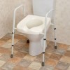 Nrs Healthcare Cadre de Toilettes Rehausseur avec Accoudoirs