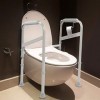 Cadre de Sécurité de Toilettes, Barre dAppui pour WC Réglable Cadre de Toilettes Robuste et Durable en Acier au Carbone pour