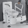 Barre de sécurité pour toilettes – Barre dappui pour toilettes – Cadre de sécurité pour personnes âgées, handicapées et hand