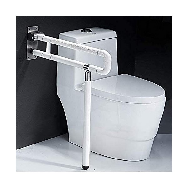 Barre dappui de toilette pliable en acier inoxydable pour personnes handicapées, handicapées, personnes enceintes