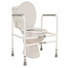 Nrs Healthcare M00870 Cadre de Toilette Debout Libre - Largeur et Hauteur Adjustable