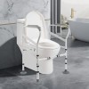 Bollomgy Support de toilettes - Aide au relevage - Réglable en hauteur - Sans perçage - Pour personnes âgées, jusquà 100 kg