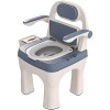 Chaise de Toilette bariatrique à Bras tombants, supporte jusquà 660 LB, avec Dossier Souple et rembourré, Facile à Assembler