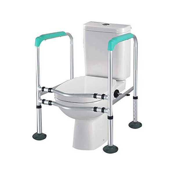 Main courante de sécurité pour toilettes, cadre auxiliaire réglable pour salle de bain, pour personnes âgées, personnes handi