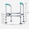 Main courante de sécurité pour toilettes, cadre auxiliaire réglable pour salle de bain, pour personnes âgées, personnes handi