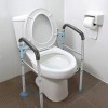 OasisSpace Rail de sécurité pour toilettes – Cadre de sécurité robuste pour personnes âgées, handicapés et handicapés – Barre