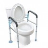 OasisSpace Rail de sécurité pour toilettes – Cadre de sécurité robuste pour personnes âgées, handicapés et handicapés – Barre