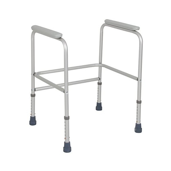 Patterson Medical Toilette Réglable en Aluminium Rail Ambiophonique