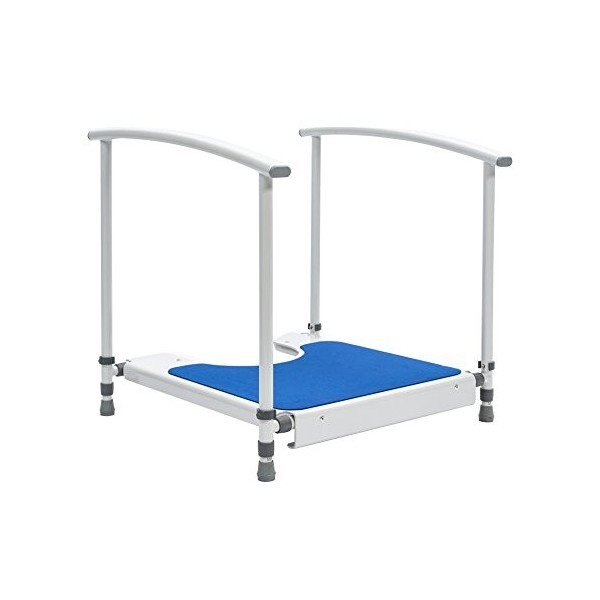 NRS Healthcare Nuvo Petite Childrens Toilet Platform With Handrails - Height Adjustable Eligible for VAT relief in the UK 