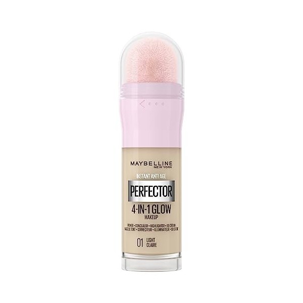 Maybelline New-York - Perfecteur de Teint Illuminateur 4-en-1 - Base/Correcteur/BB Crème/Enlumineur - Fond de Teint Instant G