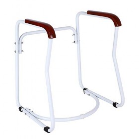 Cadres de Sécurité pour les Toilettes Accoudoirs de Toilettes Antidérapants, Cadre de Toilettes Ultra Ferme et Solid Barre Ap