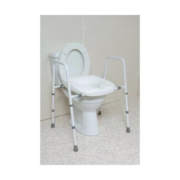 Nrs Healthcare Cadre de Toilettes avec Assise Mowbray à Largeur Réglable