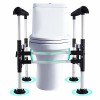 Gapbvys Cadres de sécurité pour toilettes,barre dappui wc avec Hauteur et Largeur Réglables,Rehausseur WC Adult,Armature de 