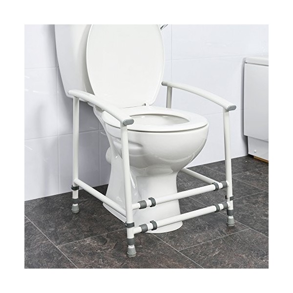 NRS Healthcare Nuvo P05218 Petite Childrens Toilet Frame - Height and Width Adjustable Eligible for VAT relief in the UK 