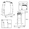 Froadp Cadre de toilette mobile - Hauteur réglable - Avec panier de rangement - Cadre de sécurité pour support de toilettes -