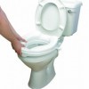 Homecraft Siège de toilette surélevé Savanah sans abattant, 5 cm, siège de toilette allongé pour personnes âgées ou handicapé