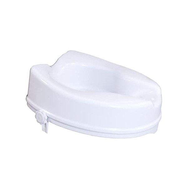 Mobiclinic, Rehausseur WC Adulte, 10 cm, Mod. Titán, Marque européenne, Siège de Toilettes Surélevé, pour Personnes Agées, Pe