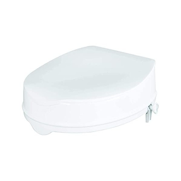 Homecraft Savanah Siège de Toilette Surélevé, 15 cm, Verrouillable Sur la Plupart des Toilettes, Siège dAssistance Portable,