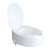 Mobiclinic, Rehausseur WC adulte, 14 cm, Mod. Titán, Marque Européenne, Siège de toilette surélevé, Couvercle, Rehausseur de 