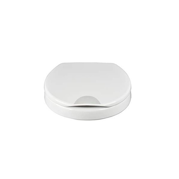 Grünblatt Abattant de WC Health Care - Siège de toilette hygiénique avec rehausseur de 5 cm et système dabaissement automati